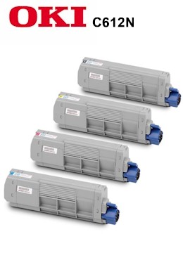 We supply consumables, toner, drums, fuser units and transfer belts for OKI C612N colour printer in West Sussex, East Sussex, Kent and Surrey OKI C610N Consumables, Toner cartridges* (6,000 pages), Cyan: 46507507; Magenta: 46507506; Yellow: 46507505 Toner cartridge* (8,000 pages) Black: 46507508 Image drums (30,000 pages) Cyan: 46507307; Magenta: 46507306; Yellow: 46507305; Black: 46507308 Transfer Belt 60,000 pages 45381102 Fuser Unit (60,000 pages) 44289103 